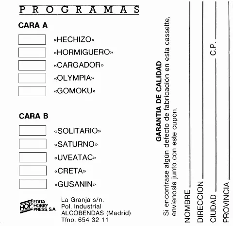 Scanned instructions