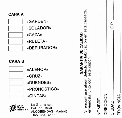 Scanned instructions