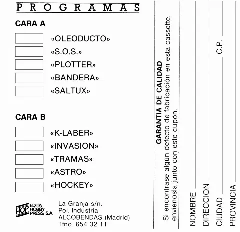 Scanned instructions