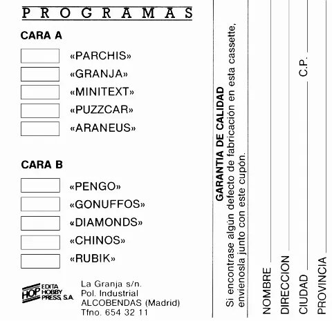 Scanned instructions