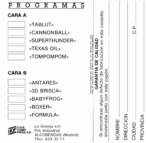 Scanned instructions