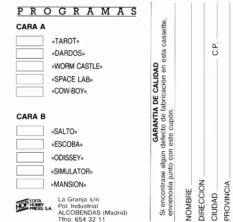 Scanned instructions