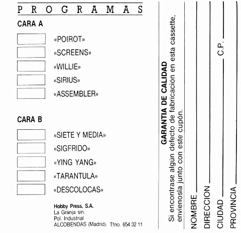 Scanned instructions