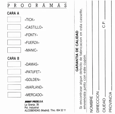 Scanned instructions