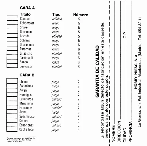 Scanned instructions