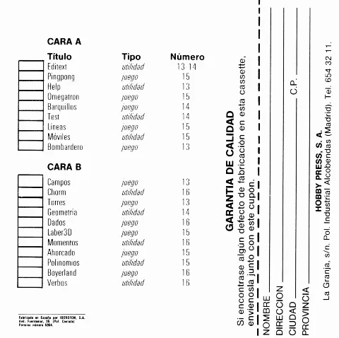 Scanned instructions