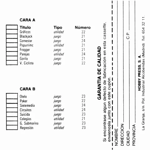 Scanned instructions