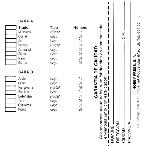 Scanned instructions