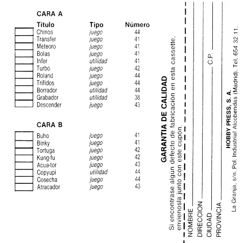 Scanned instructions