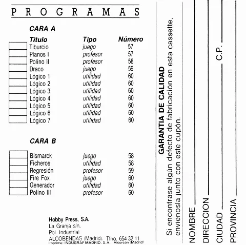 Scanned instructions