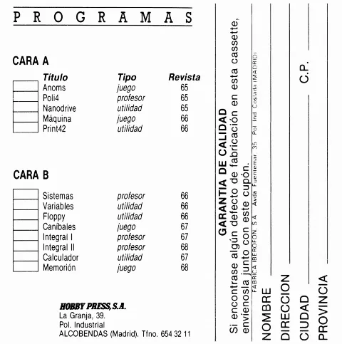 Scanned instructions