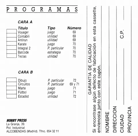 Scanned instructions
