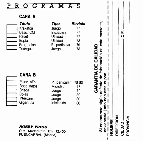 Scanned instructions