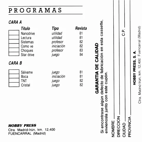 Scanned instructions