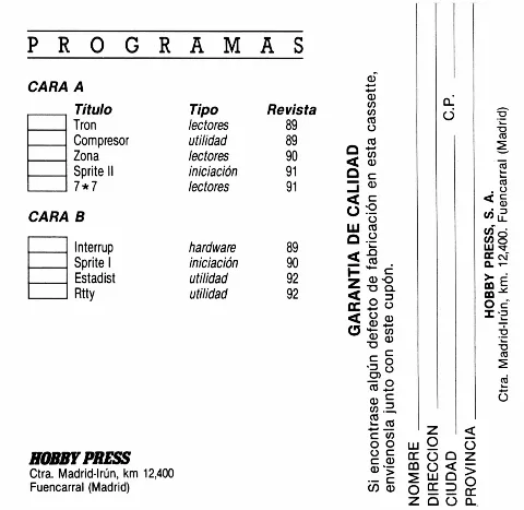 Scanned instructions