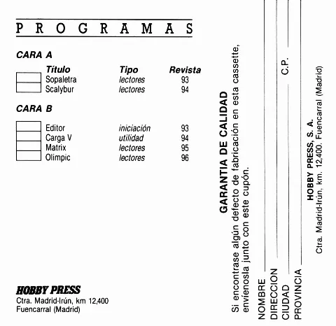Scanned instructions