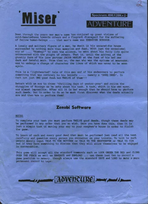 Scanned instructions