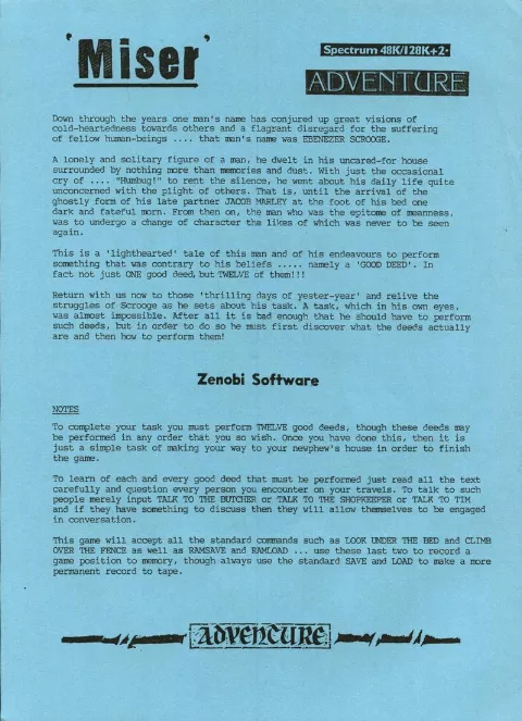Scanned instructions