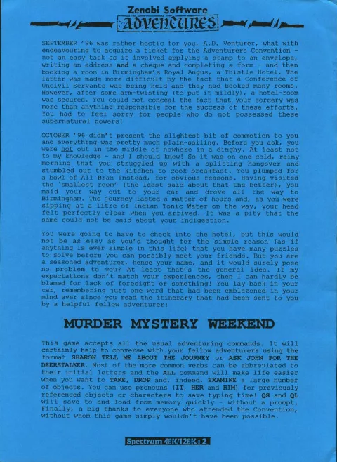 Scanned instructions