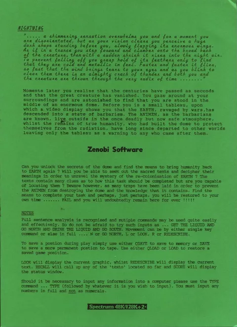 Scanned instructions