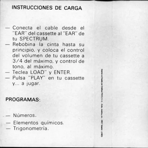 Scanned instructions
