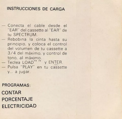 Scanned instructions
