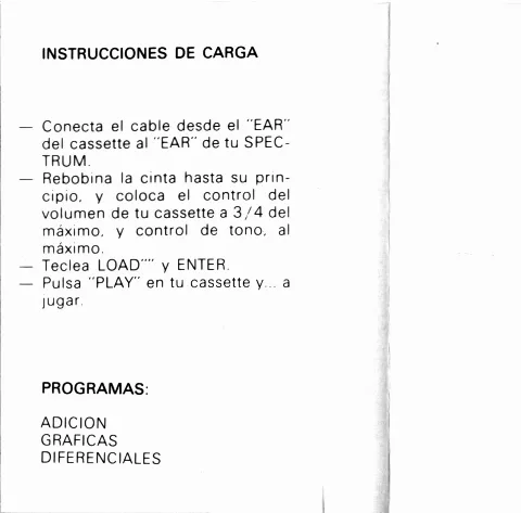 Scanned instructions