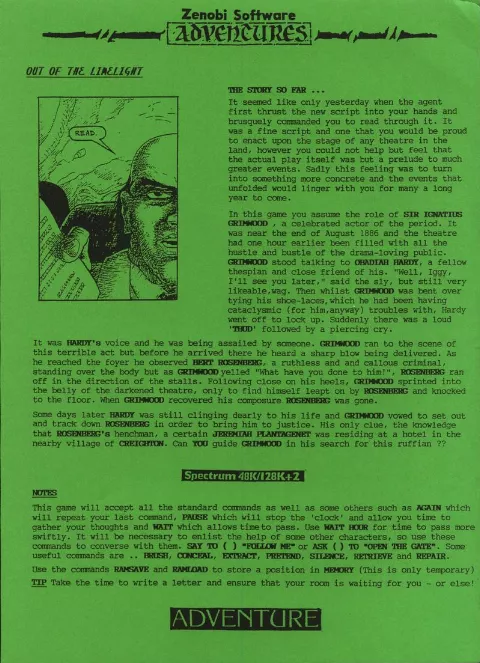 Scanned instructions