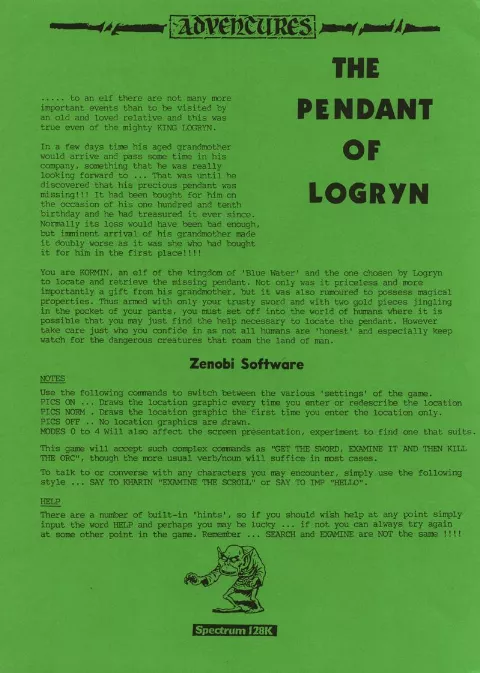 Scanned instructions