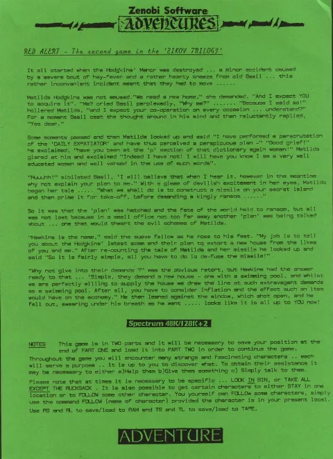 Scanned instructions
