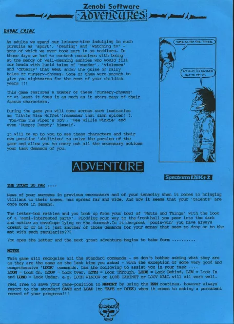 Scanned instructions
