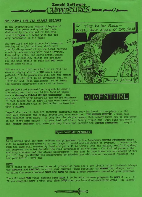 Scanned instructions