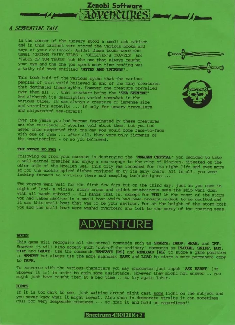 Scanned instructions