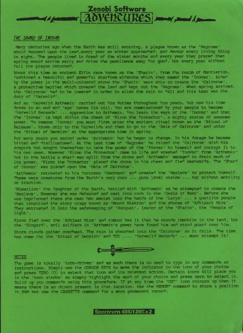Scanned instructions