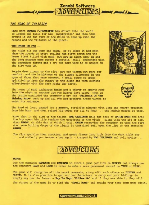 Scanned instructions