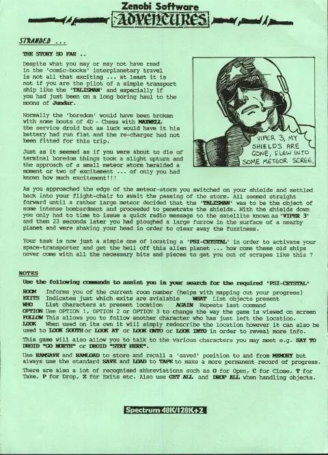 Scanned instructions