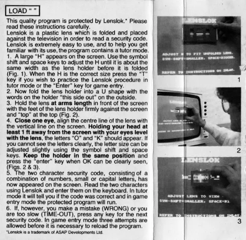 Scanned instructions