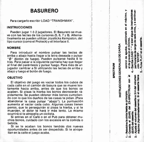 Scanned instructions