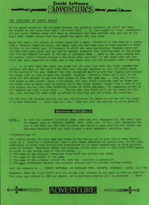 Scanned instructions