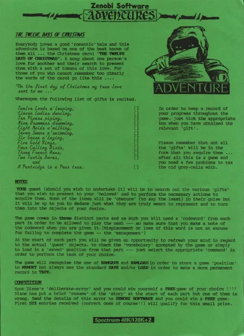 Scanned instructions
