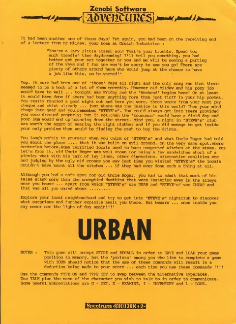Scanned instructions