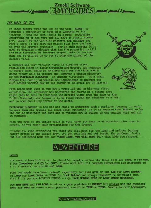Scanned instructions