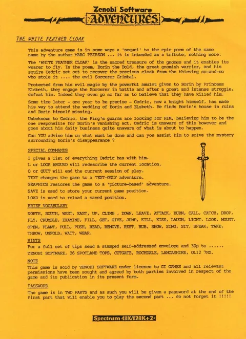 Scanned instructions