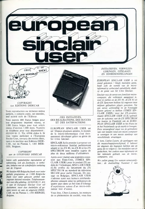 Cover of Sinclair User