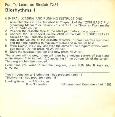 Instructions
