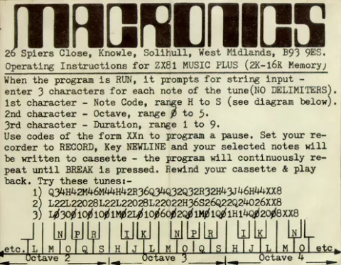 Instructions