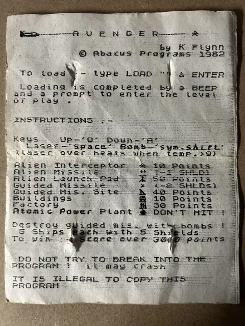 Scanned instructions