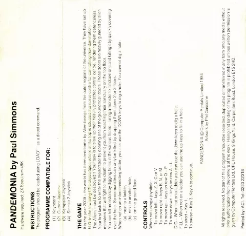 Inlay - Back