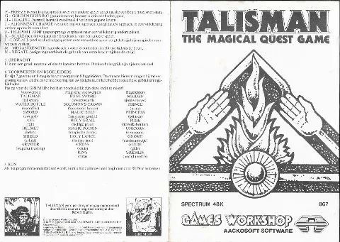 Scanned instructions