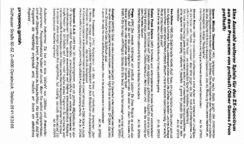 Scanned instructions
